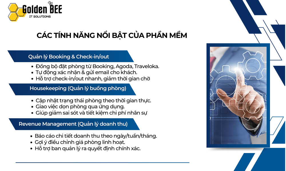 Các tính năng nổi bật của phần mềm quản lý resort Phú Quốc