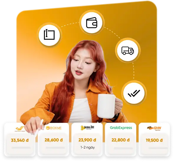 Dashboard tính năng Golden Bee - quản lý đơn hàng và vận chuyển