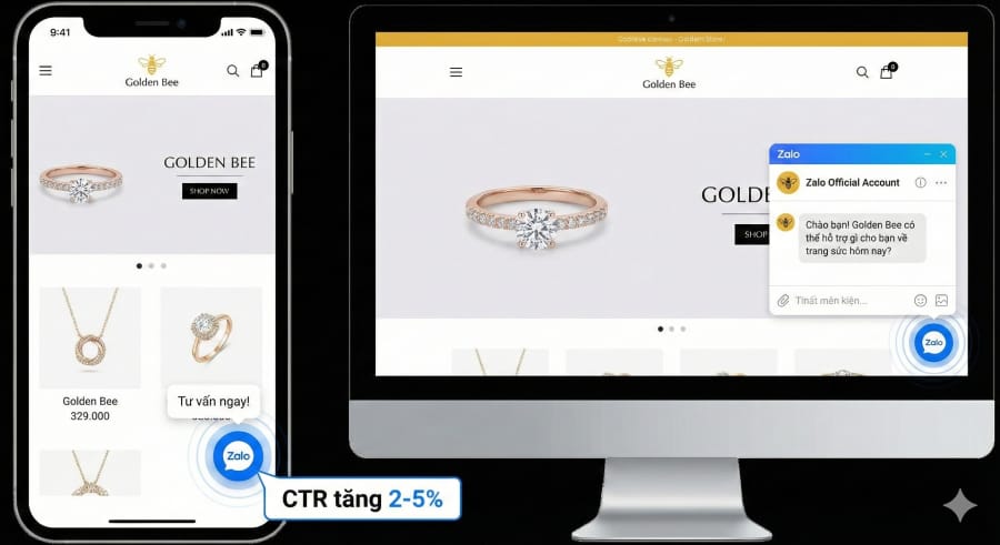 Nút “Tư vấn Zalo” dính cứng màn hình (sticky) – hỗ trợ ngay tức thì