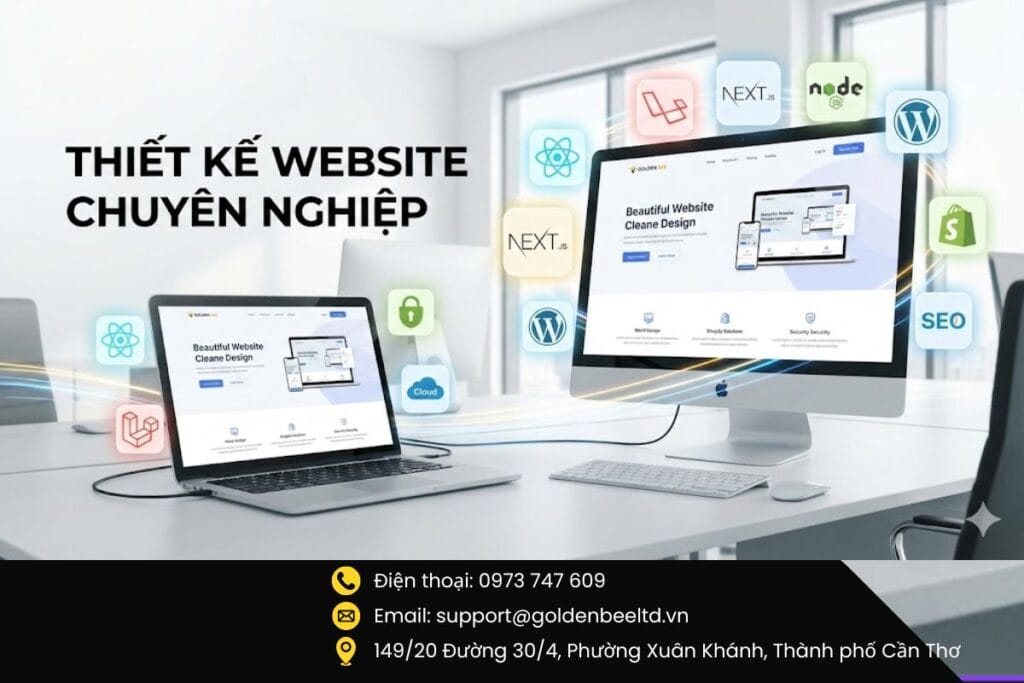 Dịch vụ Thiết kế Website Chuyên nghiệp – Chuẩn SEO và Bảo mật cao - Tin tức Golden Bee