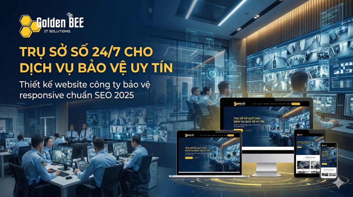 Thiết kế website công ty bảo vệ responsive chuẩn SEO 2026