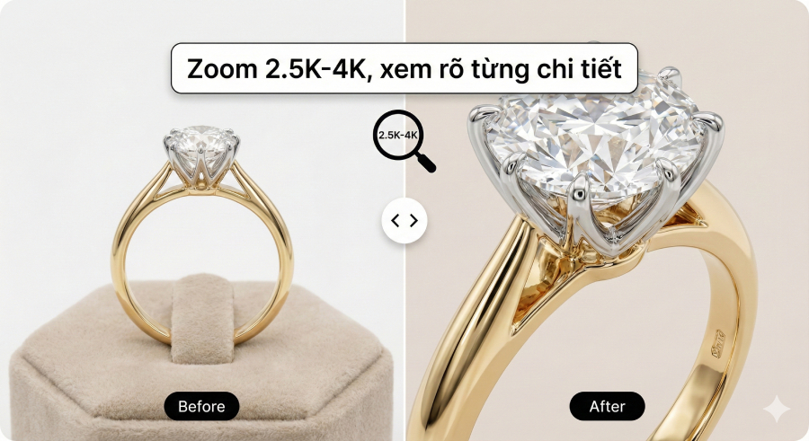 Zoom ảnh siêu nét (Macro) để soi chi tiết – chống nỗi sợ hàng giả