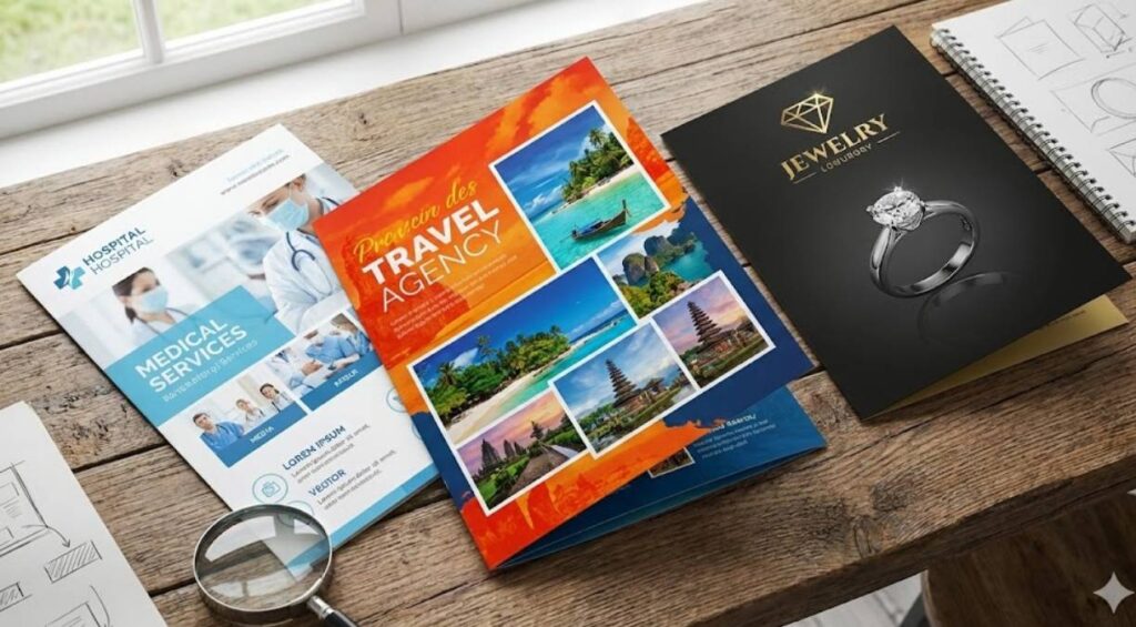 Tổng hợp các mẫu brochure đẹp dành cho nhiều lĩnh vực kinh doanh khác nhau