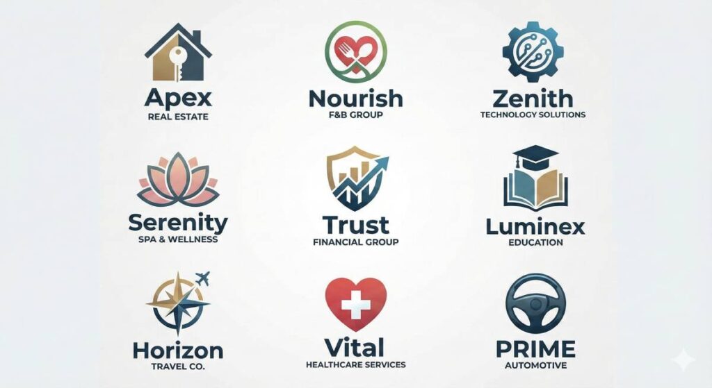 Kho mẫu thiết kế logo độc quyền cho nhiều lĩnh vực kinh doanh