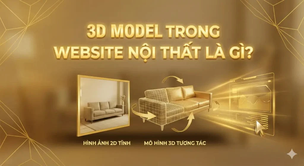 Lợi Ích Của 3D Model Trong Website Nội Thất – Tăng Chuyển Đổi & Giảm Đổi Trả - Tin tức Golden Bee