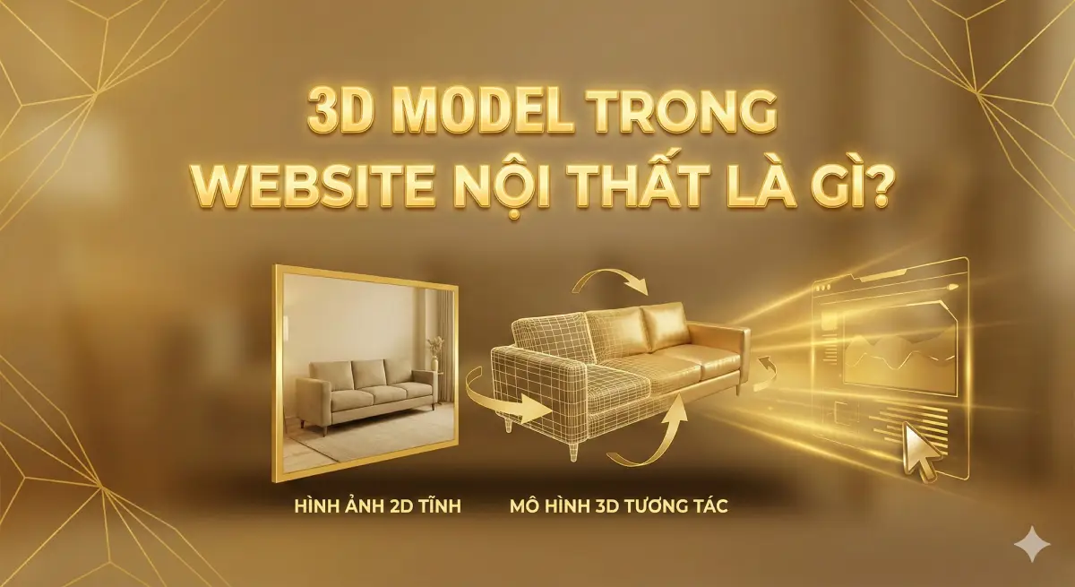 3D model trong website nội thất có làm chậm tốc độ tải trang không?
