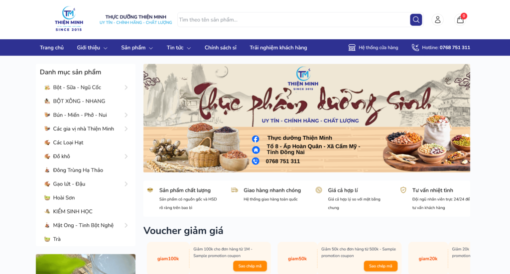 Case Study: Thiết Kế Website Chuẩn SEO Giúp Thucduongthienminh.com Tăng Doanh Số Bán Hàng - Dự án Golden Bee