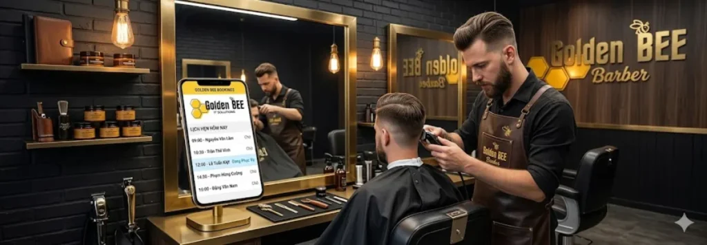 Ứng Dụng Quản Lý Tiệm Cắt Tóc & Salon Nam Nữ – Đặt Lịch & CRM Khách Hàng - Tin tức Golden Bee