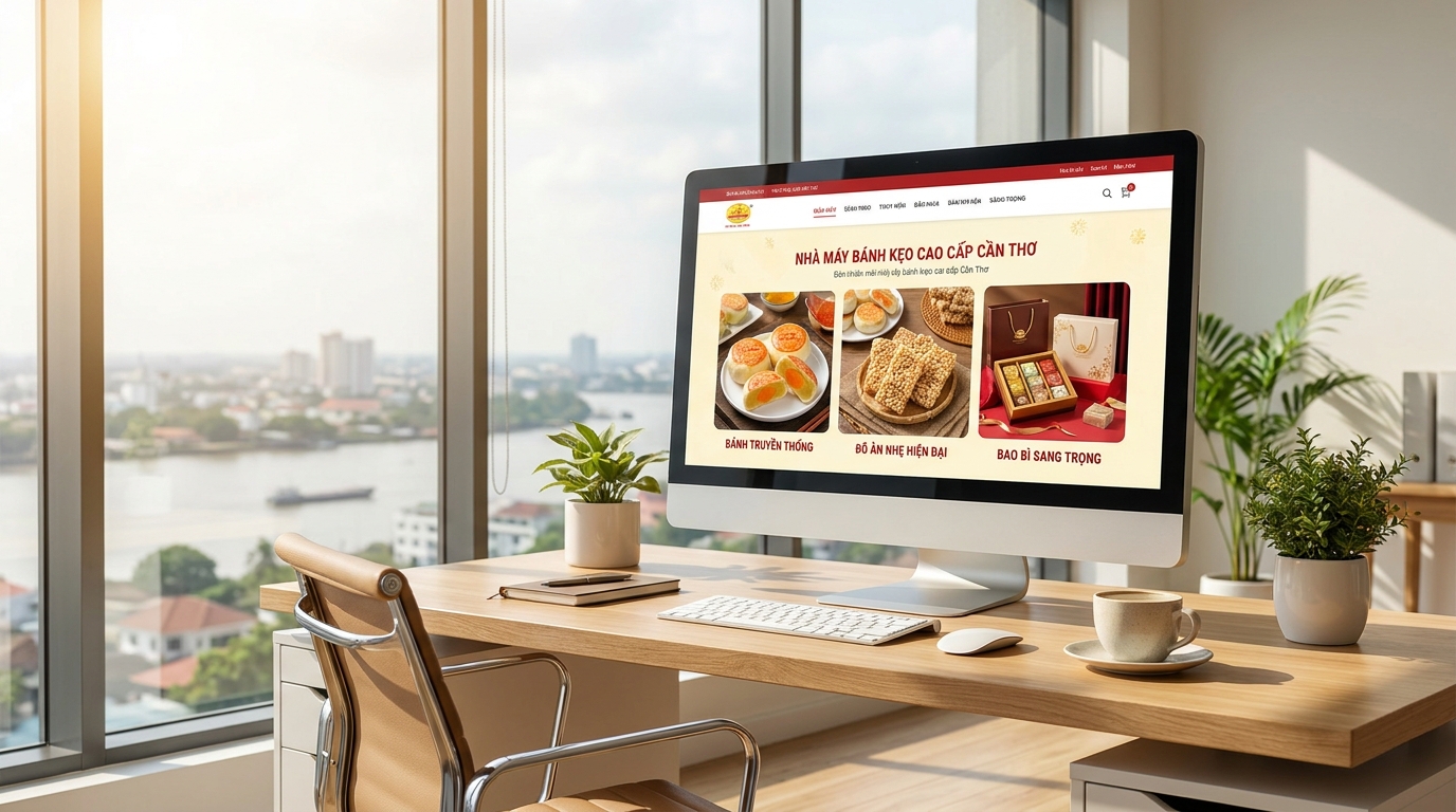 Thiết Kế Website Sản Xuất Bánh Kẹo, Snack Tại Cần Thơ – Giúp Tăng Doanh Thu Đột Phá