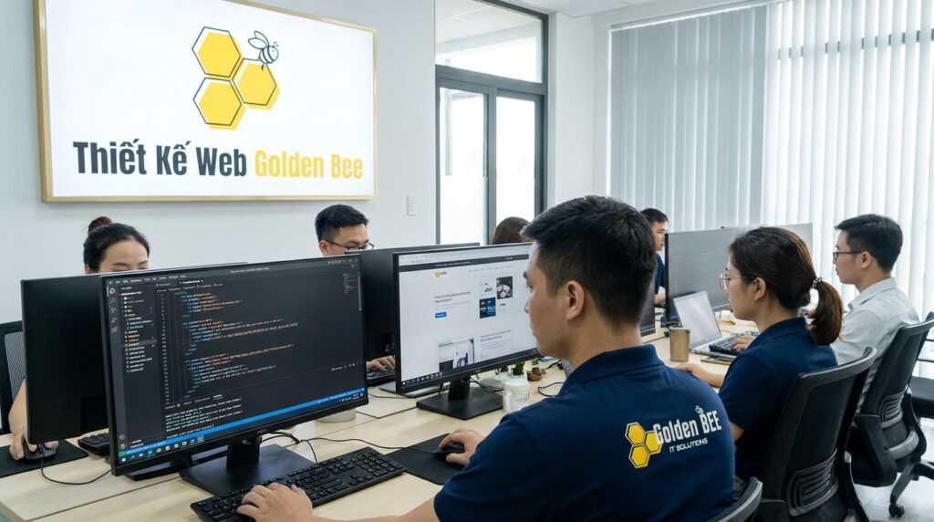 Đội ngũ Golden Bee thiết kế web sản xuất máy tính