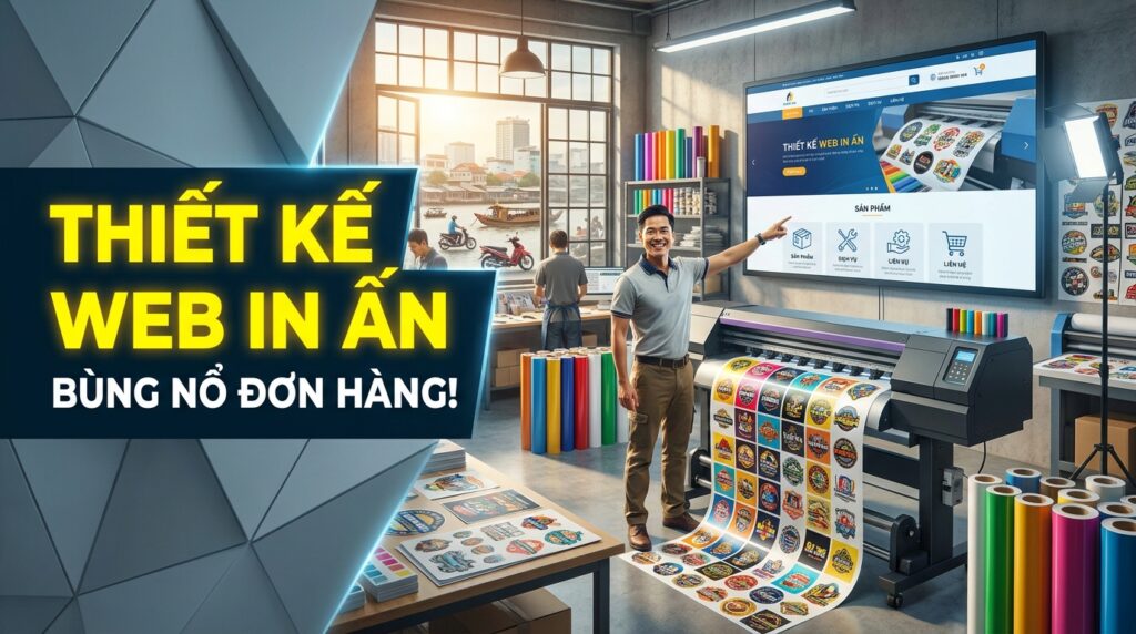 Thiết kế web in decal Cần Thơ giúp xưởng in bứt phá doanh thu - Tin tức Golden Bee