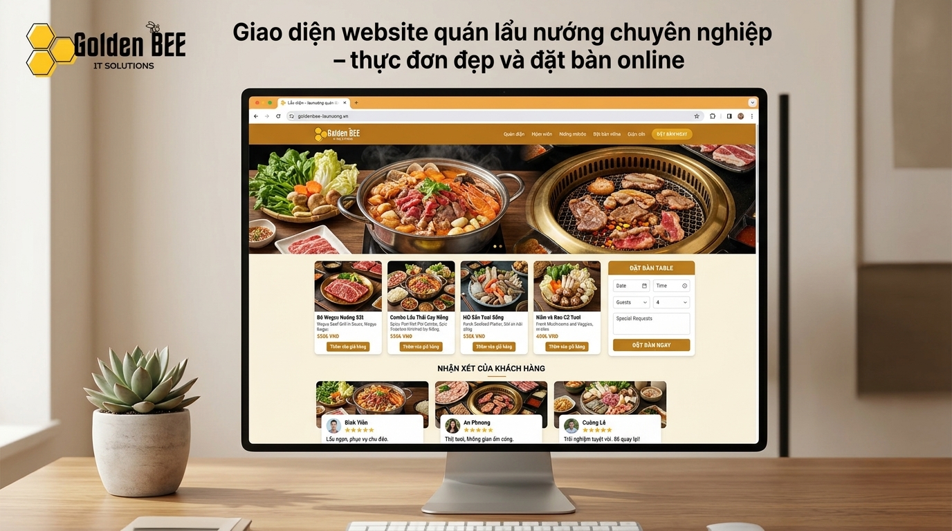 Thiết Kế Web Quán Lẩu Nướng Cần Thơ – Kéo Khách Online & Giữ Chân Thực Khách 2026
