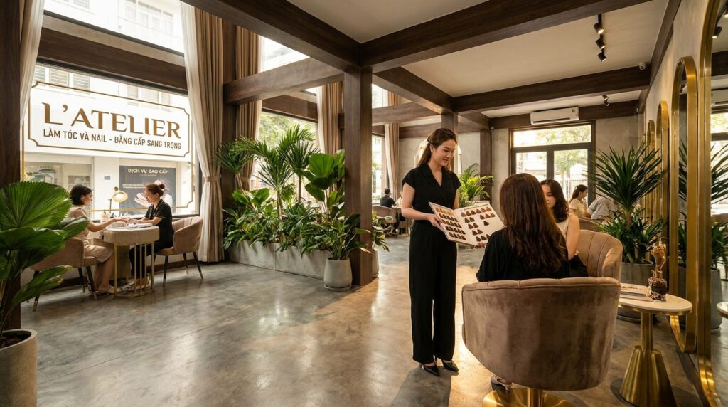 Thiết kế web salon tóc nail chuyên nghiệp