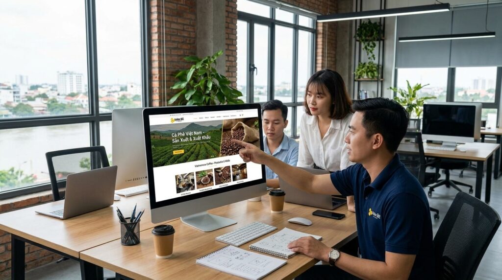 Công ty Golden Bee thiết kế web xưởng cà phê uy tín