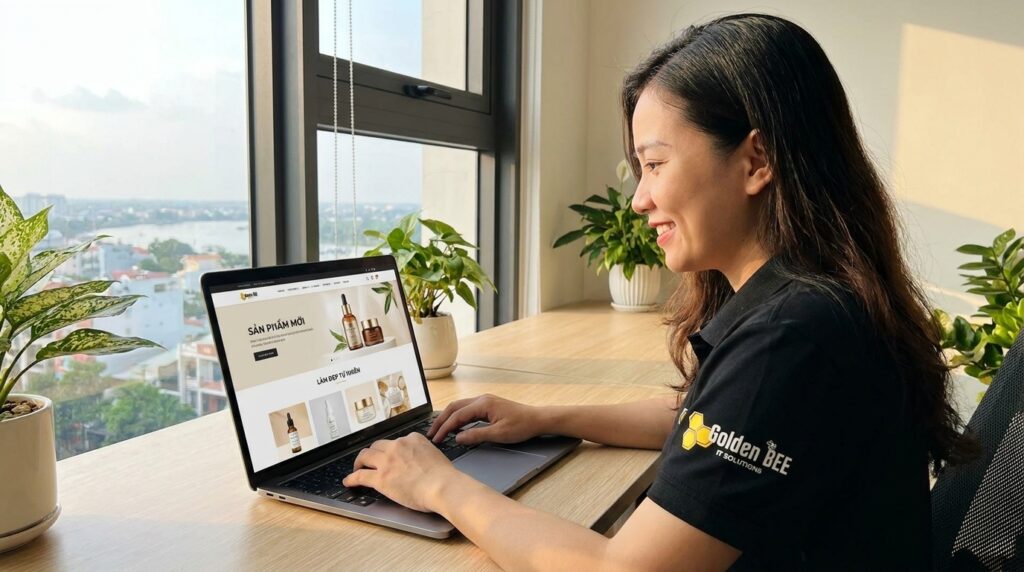 Golden Bee cung cấp giải pháp web mỹ phẩm