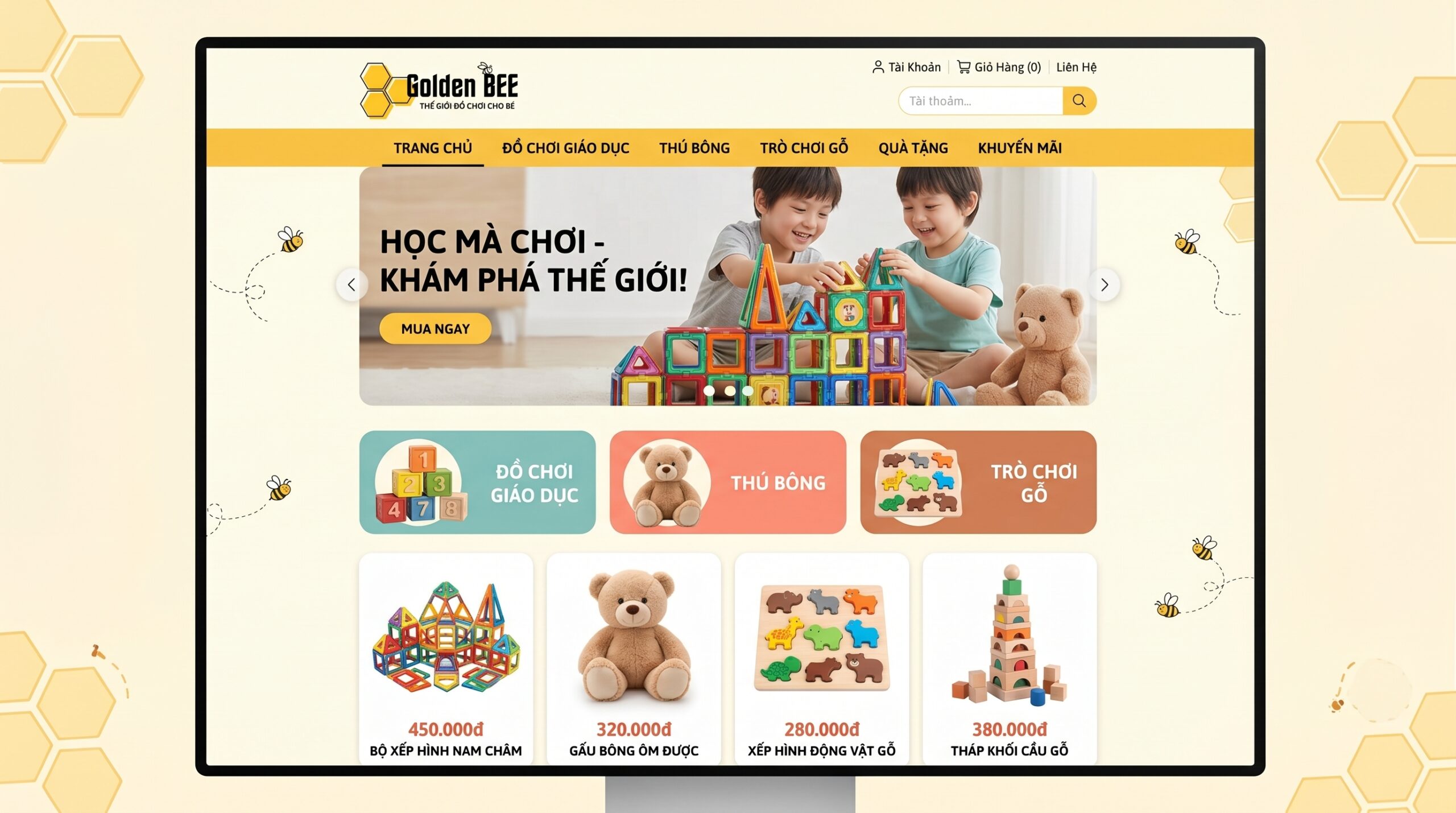 Thiết Kế Web Cửa Hàng Đồ Chơi Cần Thơ Đỉnh Cao Giúp Đột Phá Doanh Số Bán Hàng