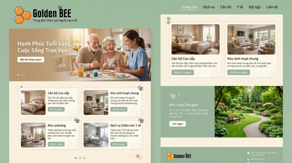 Thiết Kế Web Viện Dưỡng Lão Cần Thơ Chuyên Nghiệp Nâng Tầm Uy Tín Thu Hút Khách Hàng Tiềm Năng Nhất - Tin tức Golden Bee