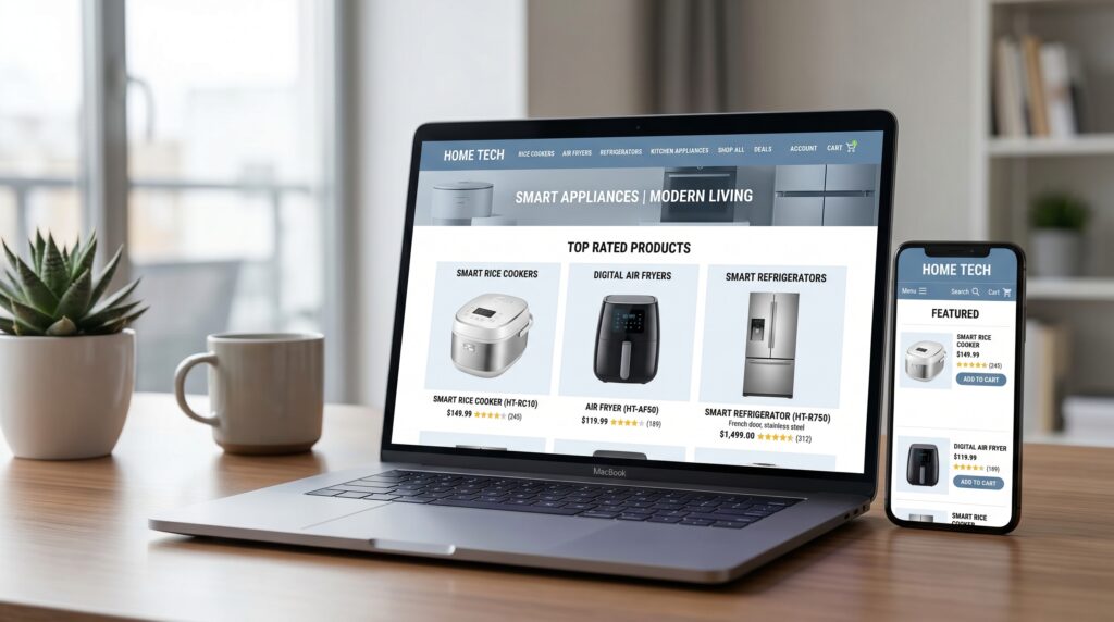 Thiết kế website điện tử gia dụng tại Cần Thơ đột phá doanh số cùng Golden Bee - Tin tức Golden Bee