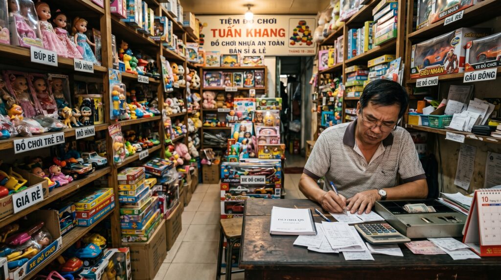 Khó khăn khi vận hành shop đồ chơi trẻ em truyền thống