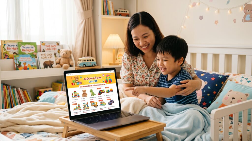 Lợi ích vượt trội từ trang web bán đồ chơi trẻ em trực tuyến
