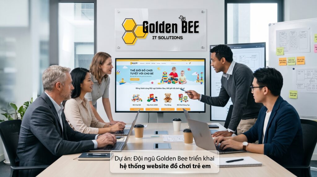 Đội ngũ Golden Bee triển khai hệ thống website đồ chơi trẻ em