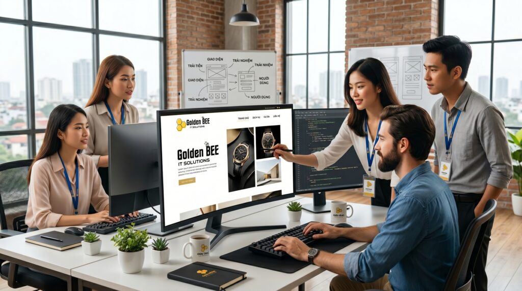 Đội ngũ Golden Bee triển khai website thẩm mỹ y khoa chuyên nghiệp