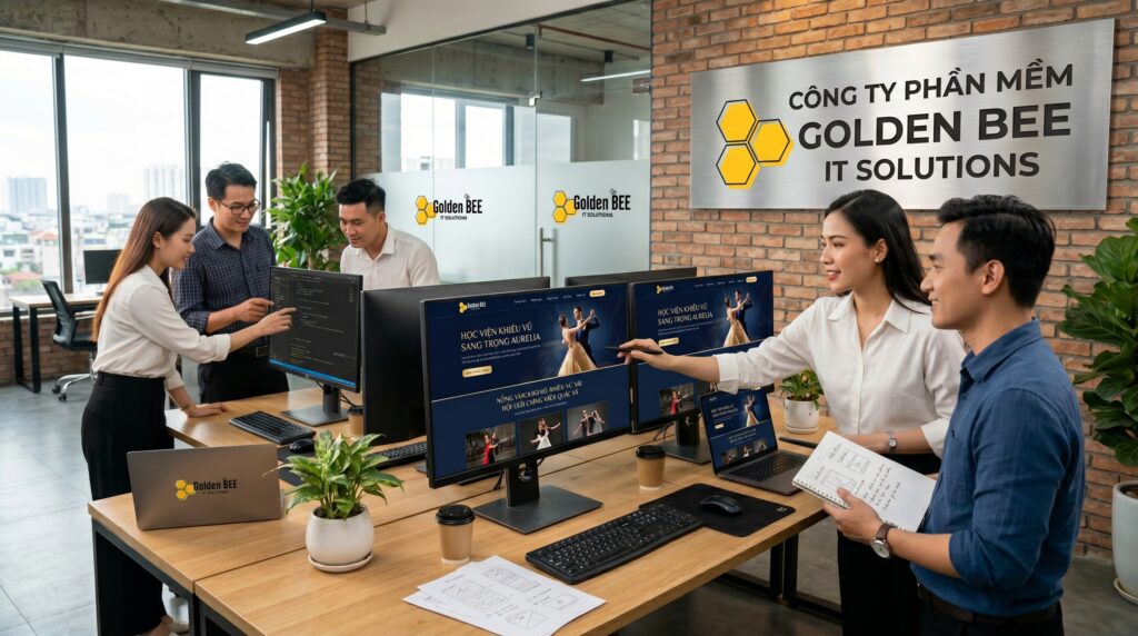 Đội ngũ Golden Bee triển khai website trung tâm nghệ thuật chuyên nghiệp
