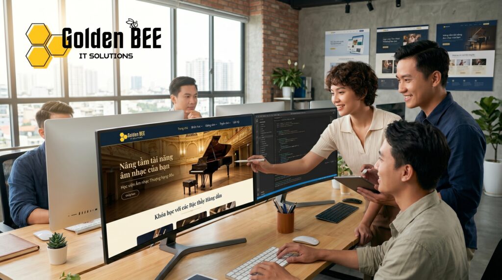 Đội ngũ Golden Bee triển khai dự án website âm nhạc chuyên nghiệp
