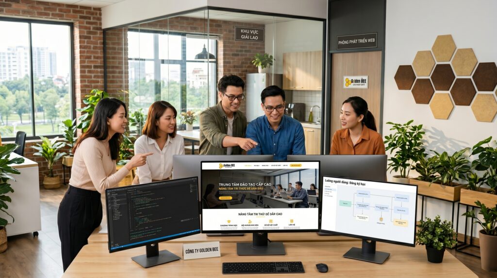 Đội ngũ Golden Bee triển khai website trung tâm kỹ năng chuyên nghiệp