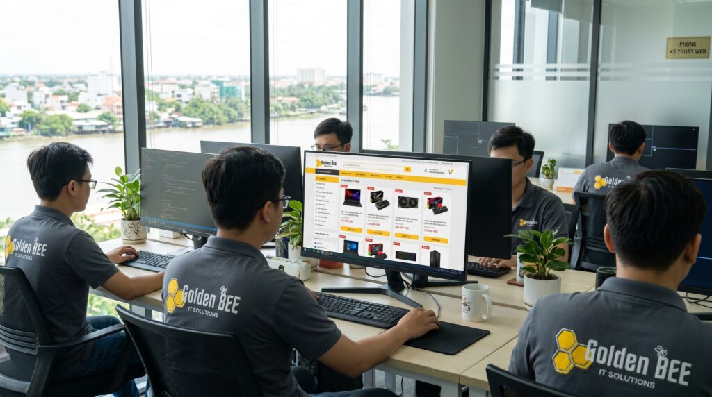Dịch vụ thiết kế website laptop của Golden Bee tại Cần Thơ