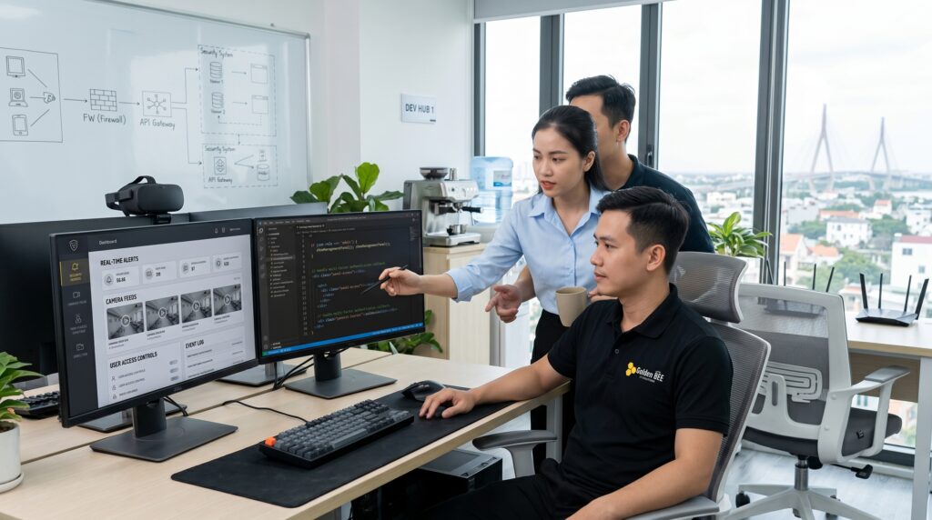 Đội ngũ Golden Bee thiết kế website camera thiết bị an ninh chuyên nghiệp