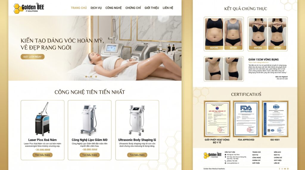 Thiết Kế Web Thẩm Mỹ Chuyên Nghiệp Giúp Doanh Nghiệp Nâng Tầm Đẳng Cấp Đột Phá Doanh Thu Vượt Trội - Tin tức Golden Bee