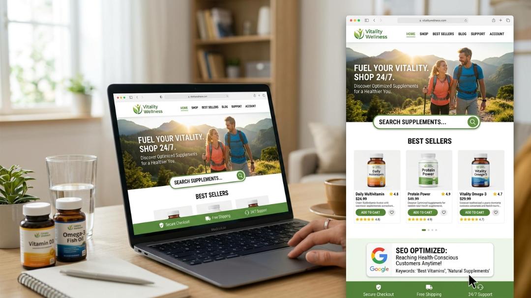 Web Bán Thực Phẩm Chức Năng Cần Thơ: Khách Đang Tìm Sản Phẩm Của Bạn – Nhưng Thấy Đối Thủ