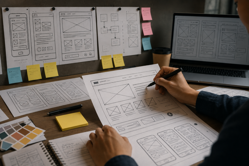 Wireframe Design Là Gì? Tầm Quan Trọng Trong Thiết Kế Website Doanh Nghiệp Năm 2026–2027 - Tin tức Golden Bee