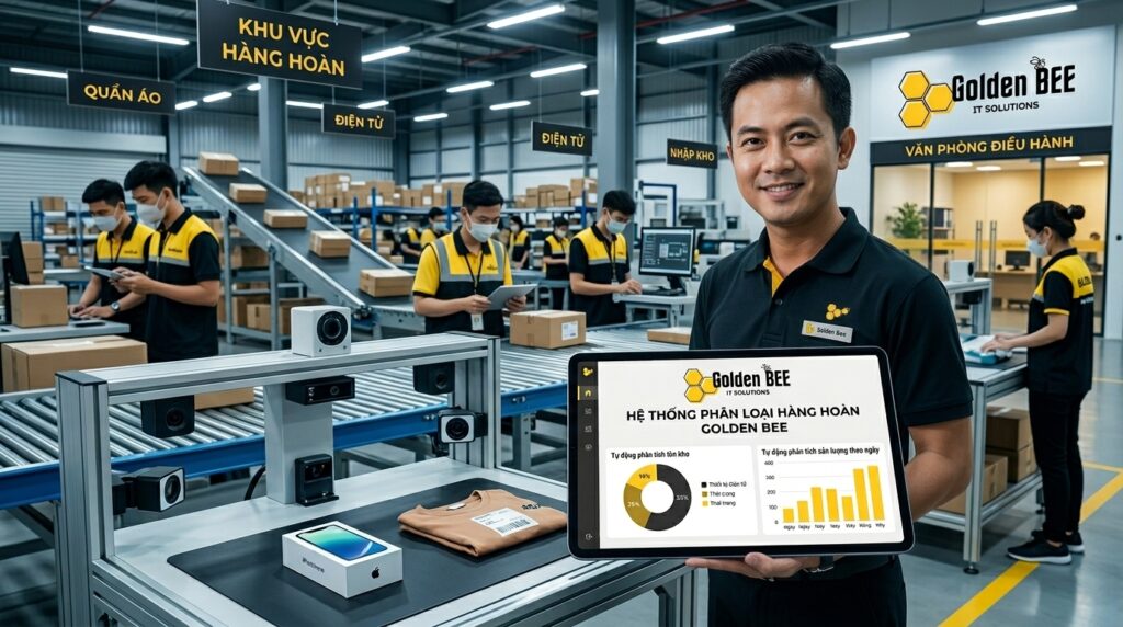 Viết phần mềm quản lý kho hàng hoàn trả giúp theo dõi sản phẩm đổi trả, phân loại tình trạng hàng hóa và tối ưu quy trình xử lý - Tin tức Golden Bee