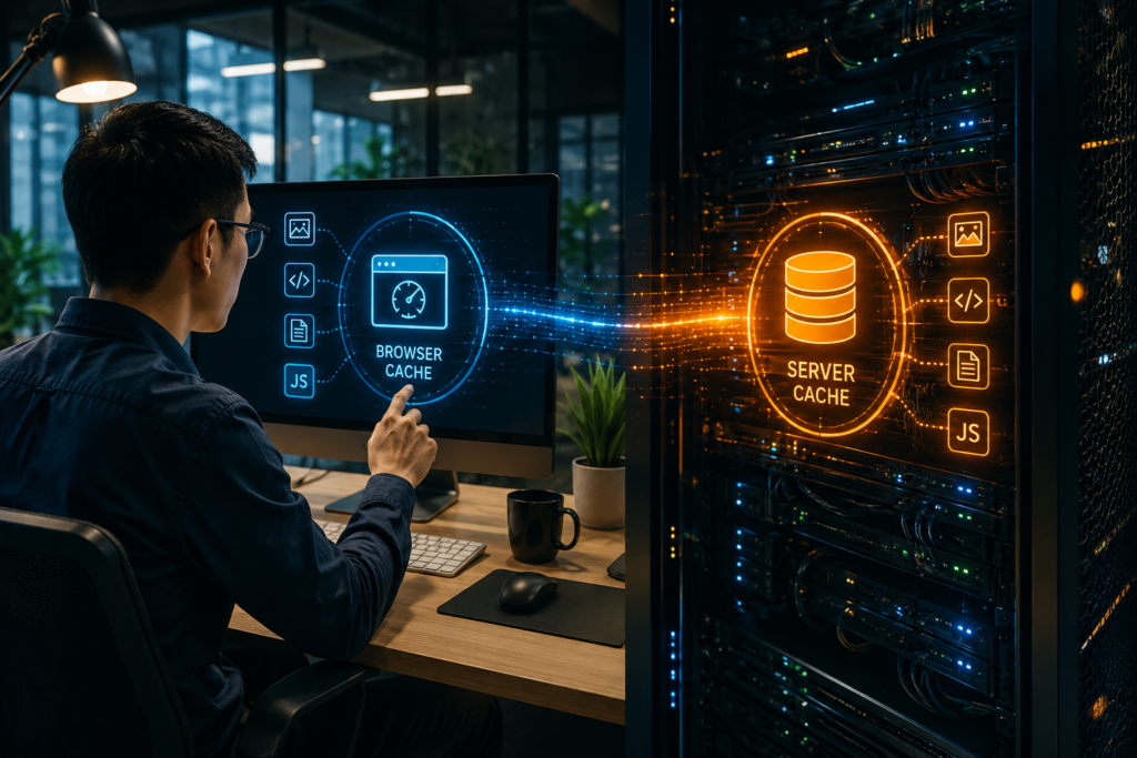 Browser/Server Cache Là Gì? Hướng Dẫn Tối Ưu Cache Tăng Tốc Website Doanh Nghiệp Năm 2026–2027 - Tin tức Golden Bee