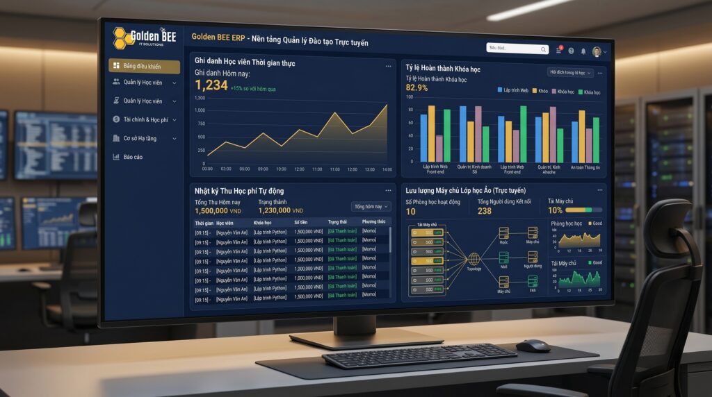 Thiết Kế Phần Mềm Theo Yêu Cầu ERP Lĩnh Vực E-learning Giúp Số Hóa Quy Trình Và Nâng Cao Năng Suất - Tin tức Golden Bee