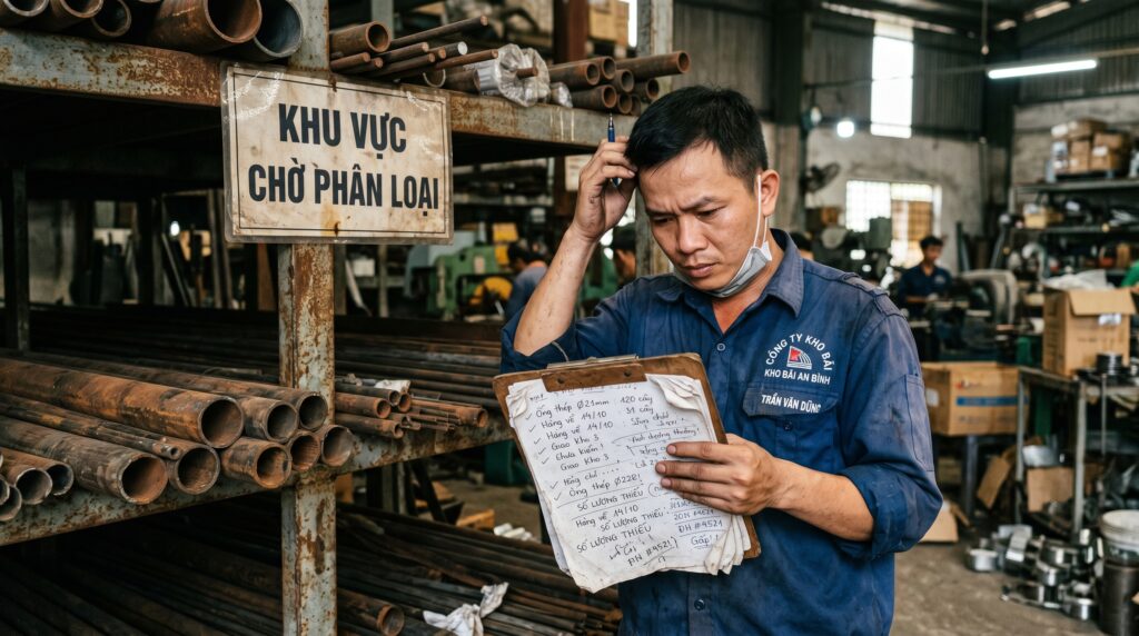 Khó khăn khi vận hành thủ công và cần phần mềm quản lý kho kim loại & thép theo yêu cầu
