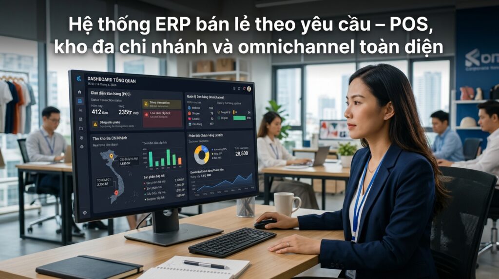 Viết Phần Mềm Theo Yêu Cầu ERP Lĩnh Vực Bán Lẻ Quản Lý Đa Kênh Tăng Doanh Thu 2026 - Tin tức Golden Bee