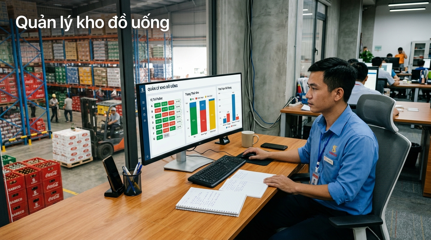 Viết Phần Mềm Quản Lý Kho Bia Rượu & Đồ Uống Theo Yêu Cầu
