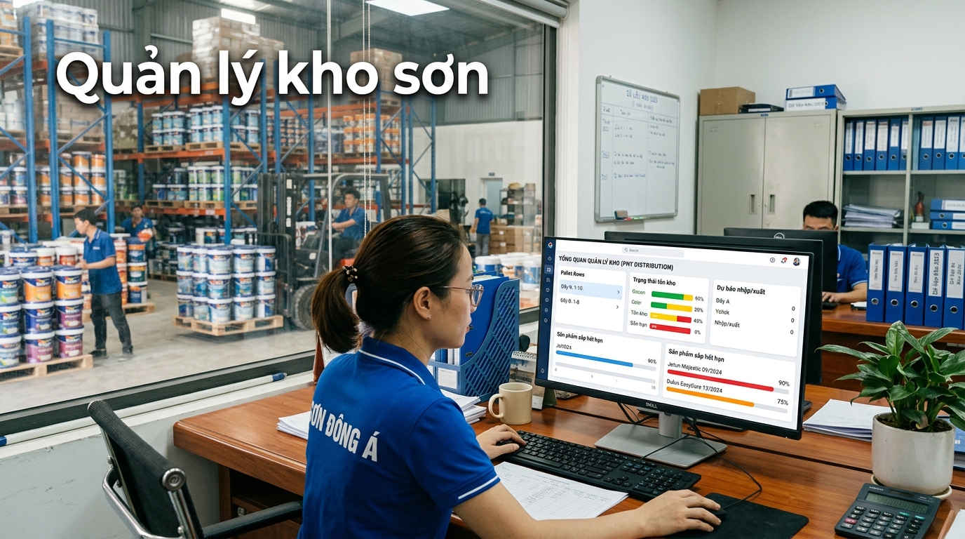 Viết Phần Mềm Quản Lý Kho Sơn & Hoàn Thiện Theo Yêu Cầu
