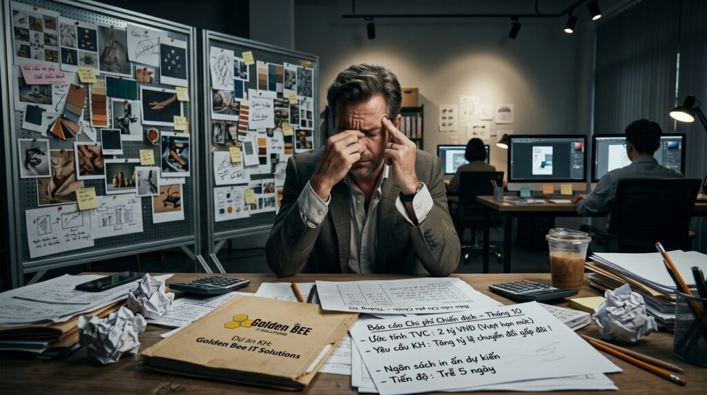 Rủi ro thất thoát ngân sách chạy ads và khó khăn quản lý tiến độ agency thủ công