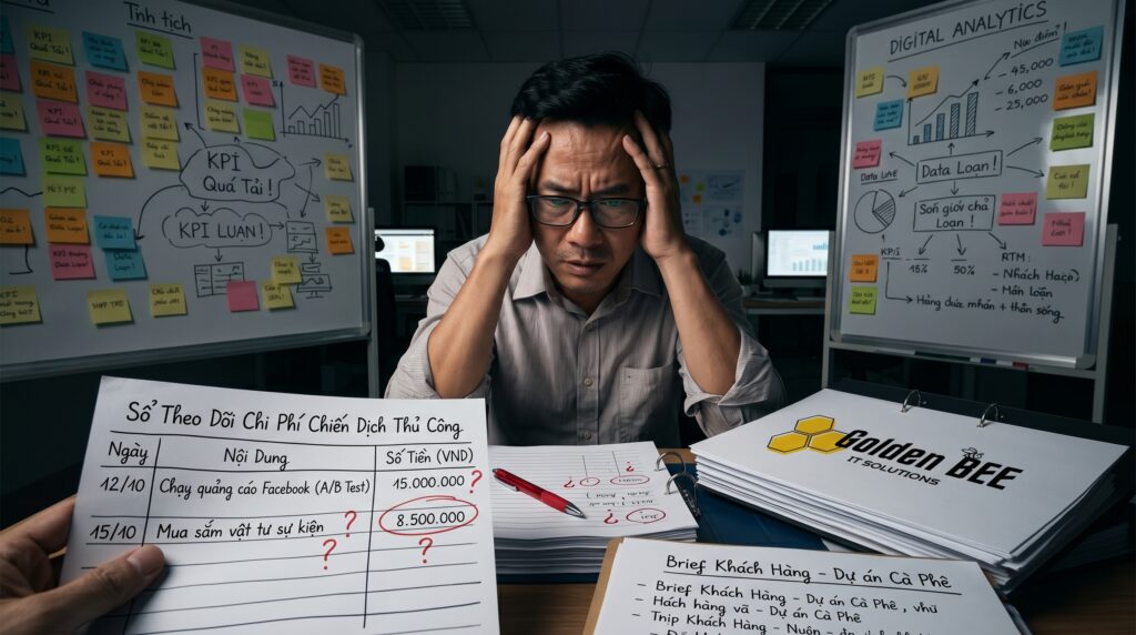 Rủi ro thất thoát dữ liệu khách hàng và khó khăn quản lý ngân sách marketing thủ công