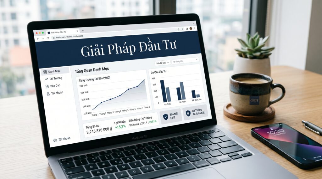 Thiết kế web tài chính tư vấn đầu tư tích hợp biểu đồ trực quan