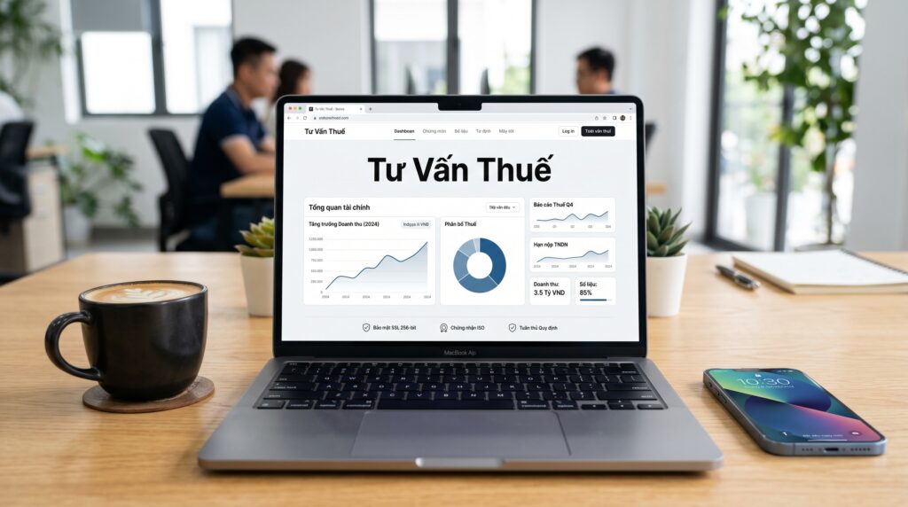 Thiết kế web tài chính tư vấn thuế tích hợp công cụ thông minh
