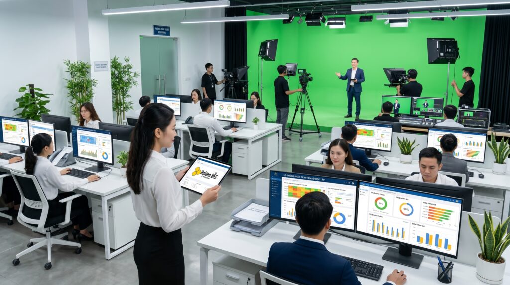 Hệ thống giáo dục trực tuyến hiện đại ứng dụng phần mềm ERP quản trị đồng bộ