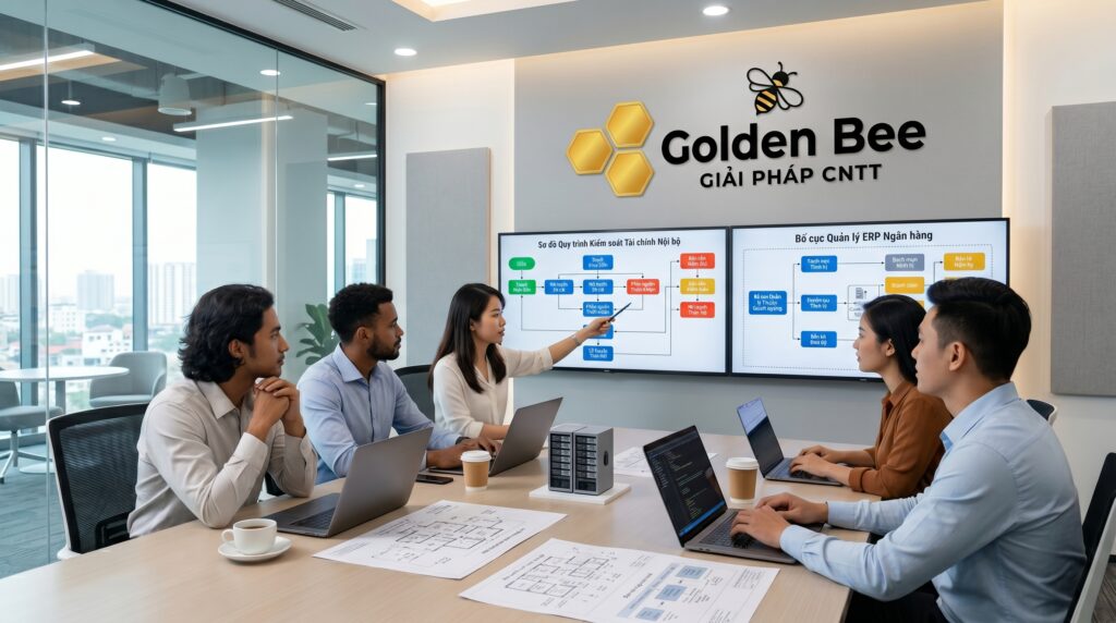 Đội ngũ Golden Bee tư vấn số hóa quy trình quản trị nội bộ ngân hàng
