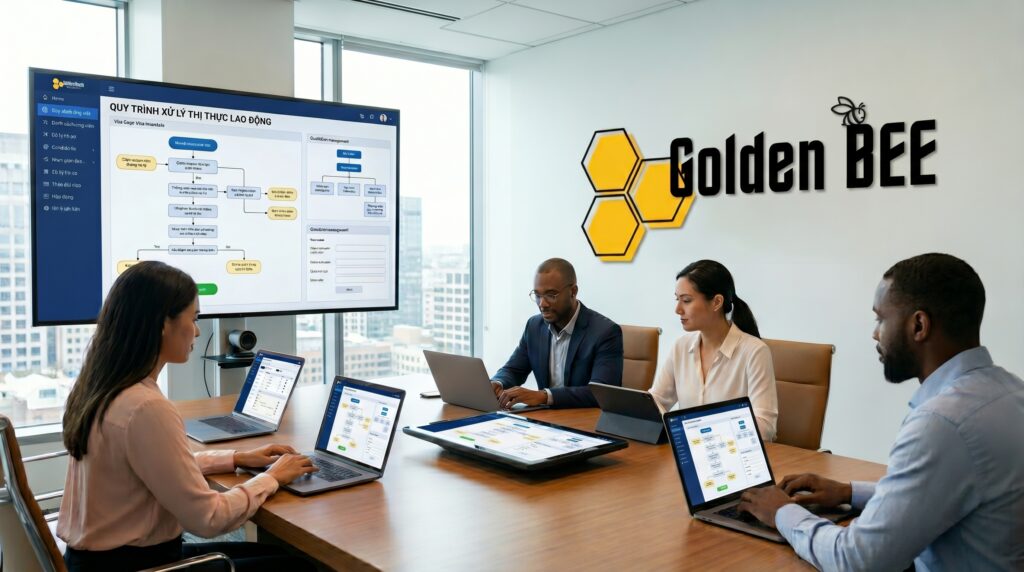 Đội ngũ Golden Bee tư vấn số hóa quy trình quản trị doanh nghiệp xuất khẩu lao động