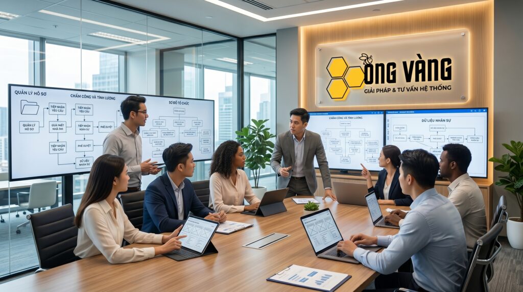 Đội ngũ Golden Bee tư vấn số hóa quy trình quản trị nhân sự tổng thể