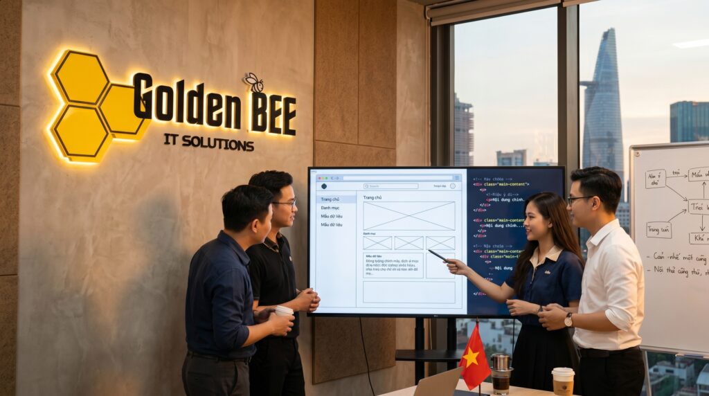 Thiết kế web tài chính tư vấn thuế chuẩn SEO tại Golden Bee